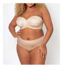 Curvy Couture Strapless Sensation 7-Way Uplift Bra 1211 -Freya Fashion Shop curvy couture cuco01 1211 cs1