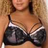 Curvy Couture Tulip Strappy Lace Push Up Bra 1267 -Freya Fashion Shop curvy couture cuco01 1267 gs