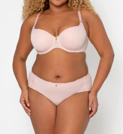 Curvy Couture Tulip Sheer Smooth T-Shirt Push Up Bra 1274 -Freya Fashion Shop curvy couture cuco01 1274 cs3