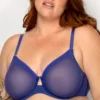 Curvy Couture Sheer Mesh Unlined Underwire Bra 1311 -Freya Fashion Shop curvy couture cuco01 1311 gs