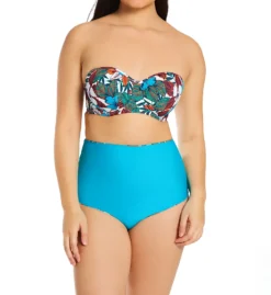 Curvy Kate Hibiscus Bandeau Bikini Swim Top CS1430 -Freya Fashion Shop curvy kate cuka01 cs1430 cs3