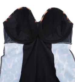 Curvy Kate Wrapsody Print Bandeau One Piece Swimsuit CS5600P -Freya Fashion Shop curvy kate cuka01 cs5600p cs6