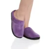 Dearfoams Darcy Velour Clog Slipper With Quilted Cuff 51708