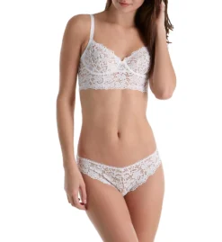 DKNY Classic Lace Unlined Longline Bra DK4010 -Freya Fashion Shop dkny dkny01 dk4010 cs2