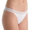 DKNY Classic Cotton Lace Trim Thong DK5007 -Freya Fashion Shop dkny dkny01 dk5007 gs