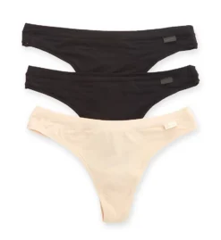 DKNY Modal Thong Panty - 3 Pack DK8381P -Freya Fashion Shop dkny dkny01 dk8381p cs2