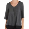 Donna Karan Sleepwear Classic Sleep Tee D342332 -Freya Fashion Shop donna karan sleepwear dks01 d342332 gs