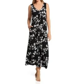 Donna Karan Sleepwear Restful Retreat Floral Maxi Sleep Gown D3623481 -Freya Fashion Shop donna karan sleepwear dks01 d3623481 fs
