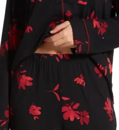 Donna Karan Sleepwear Cozy Night In Brushed Back Jersey PJ Set D3823446 -Freya Fashion Shop donna karan sleepwear dks01 d3823446 cs2