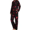 Donna Karan Sleepwear Cozy Night In Brushed Back Jersey PJ Set D3823446 -Freya Fashion Shop donna karan sleepwear dks01 d3823446 gs
