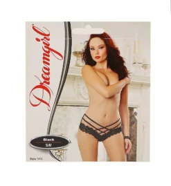 Dreamgirl Stretch Lace Criss Cross Panty 1412 -Freya Fashion Shop dreamgirl dg001 1412 cs1