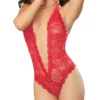 Dreamgirl Halter Stretch Lace Teddy 8694
