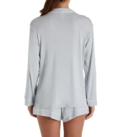 Eberjey Gisele Long Sleeve Short PJ Set PJ1018L -Freya Fashion Shop eberjey eber01 pj1018l bs