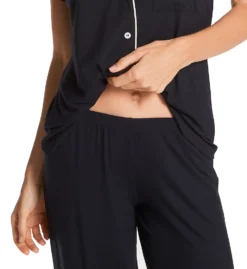 Eberjey Gisele Short Sleeve And Cropped Pant PJ Set PJ1018T -Freya Fashion Shop eberjey eber01 pj1018t cs1