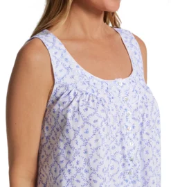 Eileen West 100% Cotton Jersey Knit Sleeveless Short Gown 5026608 -Freya Fashion Shop eileen west eilw01 5026608 cs2