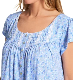 Eileen West 100% Cotton Jersey Knit Cap Sleeve Long Gown 5226608 -Freya Fashion Shop eileen west eilw01 5226608 cs2