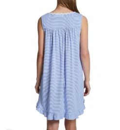 Eileen West Cotton Knit Sleeveless Short Chemise 5320083 -Freya Fashion Shop eileen west eilw01 5320083 bs