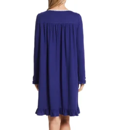 Eileen West Brushed Sweater Knit Long Sleeve Short Nightgown 5325059 -Freya Fashion Shop eileen west eilw01 5325059 bs