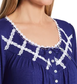 Eileen West Brushed Sweater Knit Long Sleeve Short Nightgown 5325059 -Freya Fashion Shop eileen west eilw01 5325059 cs1