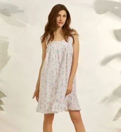 Eileen West 100% Cotton Woven Lawn Sleeveless Short Chemise 5325094 -Freya Fashion Shop eileen west eilw01 5325094 cs6