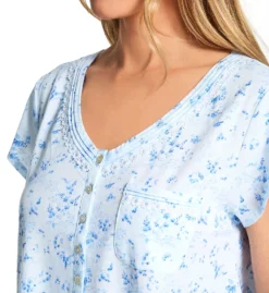 Eileen West 100% Cotton Jersey Knit Short Sleeve Nightgown 5326606 -Freya Fashion Shop eileen west eilw01 5326606 cs2