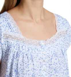 Eileen West 100% Cotton Jersey Knit Cap Sleeve Long Gown 5425087 -Freya Fashion Shop eileen west eilw01 5425087 cs2