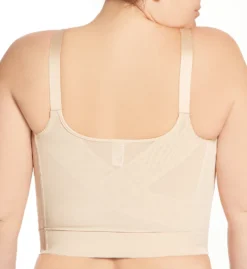 Elila Jacquard Wireless Soft-cup Front Hook Longline Bra 5415 -Freya Fashion Shop elila elil01 5415 bs