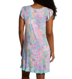 Ellen Tracy Paisley Short Sleeve Chemise 8025529 -Freya Fashion Shop ellen tracy elen01 8025529 bs
