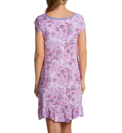 Ellen Tracy Paisley Short Sleeve Chemise 8025533 -Freya Fashion Shop ellen tracy elen01 8025533 bs
