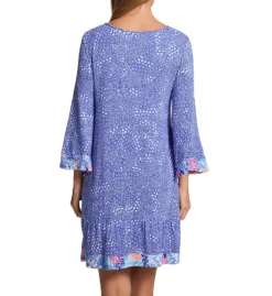 Ellen Tracy Peri Geo 3/4 Sleeve Tunic 8025581 -Freya Fashion Shop ellen tracy elen01 8025581 bs