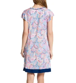 Ellen Tracy Paisley Short Sleeve Chemise 8025597 -Freya Fashion Shop ellen tracy elen01 8025597 bs