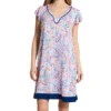 Ellen Tracy Paisley Short Sleeve Chemise 8025597
