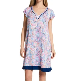 Ellen Tracy Paisley Short Sleeve Chemise 8025597