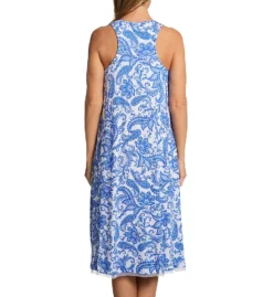 Ellen Tracy Paisley Sleeveless Mid Gown With Soft Bra 8225580 -Freya Fashion Shop ellen tracy elen01 8225580 bs