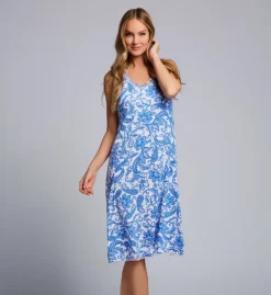 Ellen Tracy Paisley Sleeveless Mid Gown With Soft Bra 8225580 -Freya Fashion Shop ellen tracy elen01 8225580 cs2