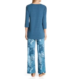 Ellen Tracy Knit Top And Wide Leg PJ Set 8723065 -Freya Fashion Shop ellen tracy elen01 8723065 bs