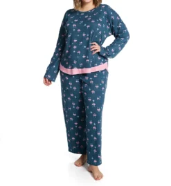 Ellen Tracy Brushed Sweater Knit Long Sleeve PJ Set 8725572 -Freya Fashion Shop ellen tracy elen01 8725572 cs6