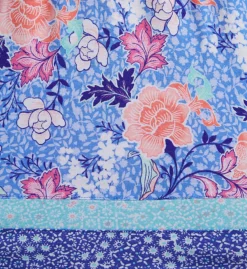 Ellen Tracy Peri Floral Sleeveless Cropped Pant PJ Set 8725581 -Freya Fashion Shop ellen tracy elen01 8725581 cs1