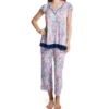 Ellen Tracy Paisley Short Sleeve Cropped Pant PJ Set 8725597 -Freya Fashion Shop ellen tracy elen01 8725597 gs