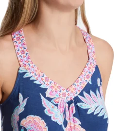 Ellen Tracy Navy Paisley Sleeveless Wide Leg Capri PJ Set 8725598 -Freya Fashion Shop ellen tracy elen01 8725598 cs2