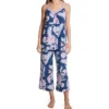 Ellen Tracy Navy Paisley Sleeveless Wide Leg Capri PJ Set 8725598 -Freya Fashion Shop ellen tracy elen01 8725598 gs