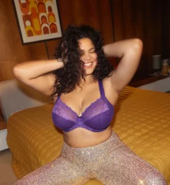 Elomi Charley Underwire Stretch Lace Plunge Bra EL4382 -Freya Fashion Shop elomi elom01 el4382 cs3