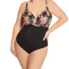 Elomi Dark Tropics Non Wired Moulded One Piece Swimsuit ES0145 -Freya Fashion Shop elomi elom01 es0145 gs