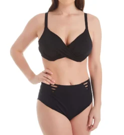 Elomi Magnetic Underwire Wrap Plunge Bikini Swim Top ES7193 -Freya Fashion Shop elomi elom01 es7193 cs2