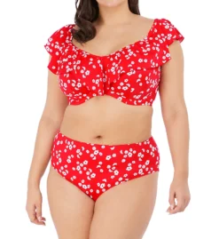 Elomi Plain Sailing Underwire Frill Bikini Swim Top ES7273 -Freya Fashion Shop elomi elom01 es7273 cs1