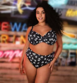 Elomi Plain Sailing Underwire Plunge Bikini Swim Top ES7274 -Freya Fashion Shop elomi elom01 es7274 cs5