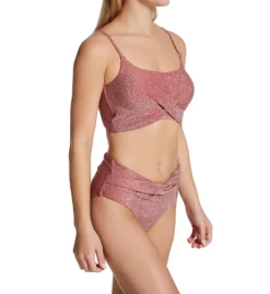Everyday Sunday Peaceful Sunday Shiny Wrap Crop Bikini Swim Top 0107T -Freya Fashion Shop everyday sunday ever01 0107t cs1