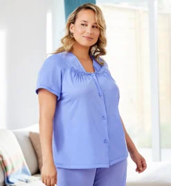 Exquisite Form Coloratura Vintage Short Sleeve Pajama Set 90107 -Freya Fashion Shop exquisite form exqf01 90107 cs5