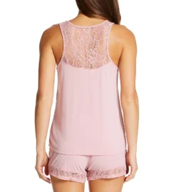 Flora Nikrooz Frances Knit Camishort Set With Lace T80947 -Freya Fashion Shop flora nikrooz flor01 t80947 bs