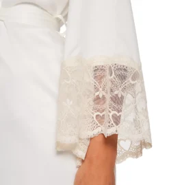 Flora Nikrooz Kit Matte Charmeuse Wrap Robe With Lace T90482 -Freya Fashion Shop flora nikrooz flor01 t90482 cs1